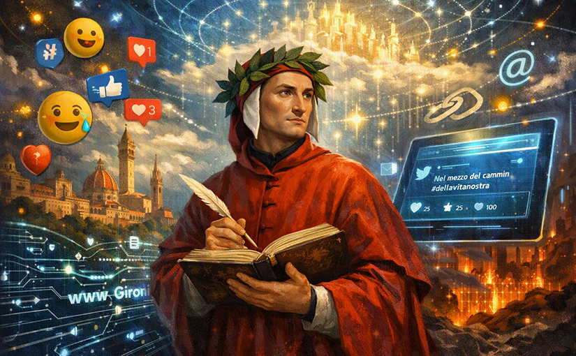 Dante Alighieri, i social media e i “gironi” di internet