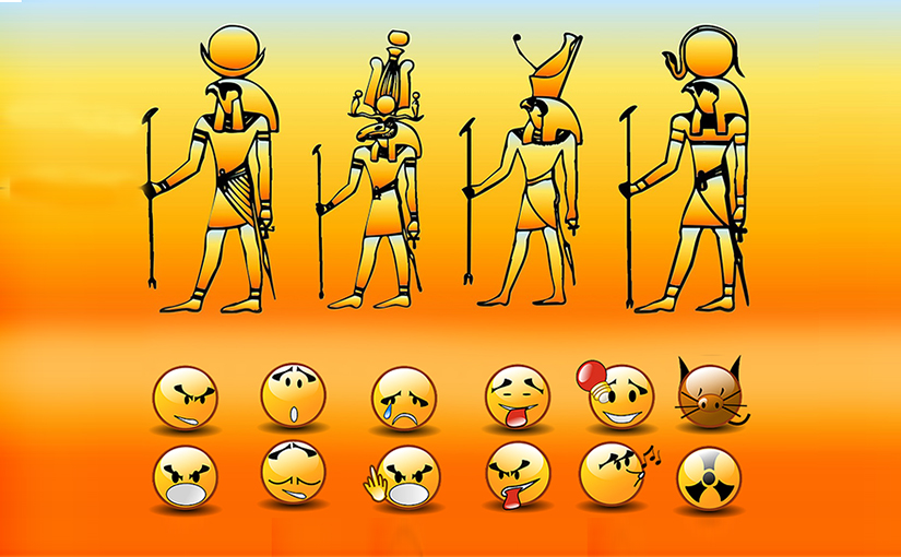 scrittura dai geroglifici a gli emoticon Sumeri