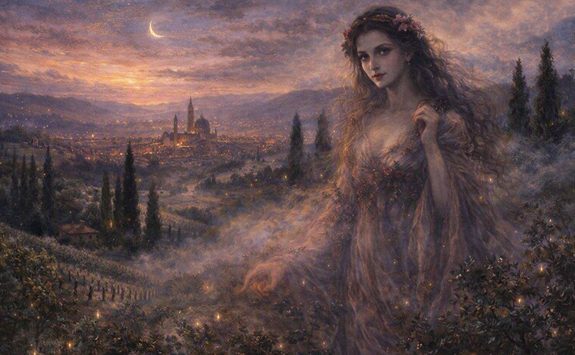 La sera fiesolana di D’Annunzio: perfetta fusione tra uomo e natura